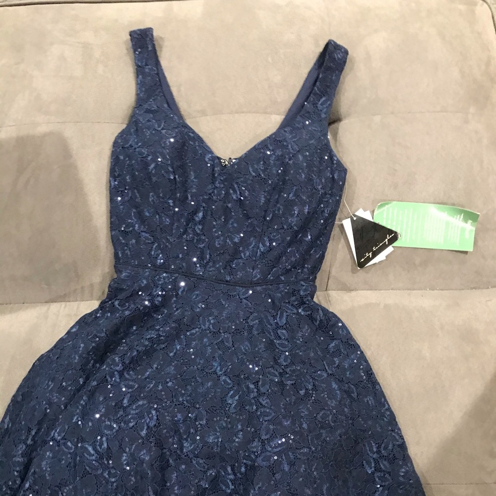 Navy blue formal dress